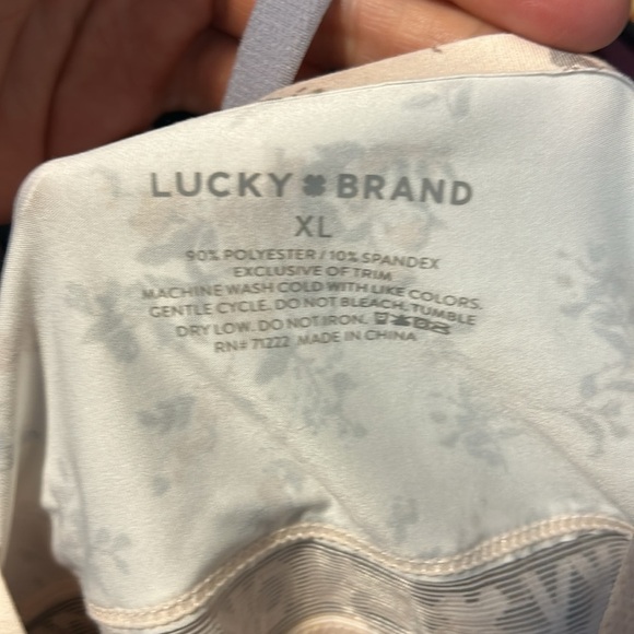 Lucky Brand 2 Wirefree Padded Floral Gray LVD00159 NEW - Picture 7 of 11